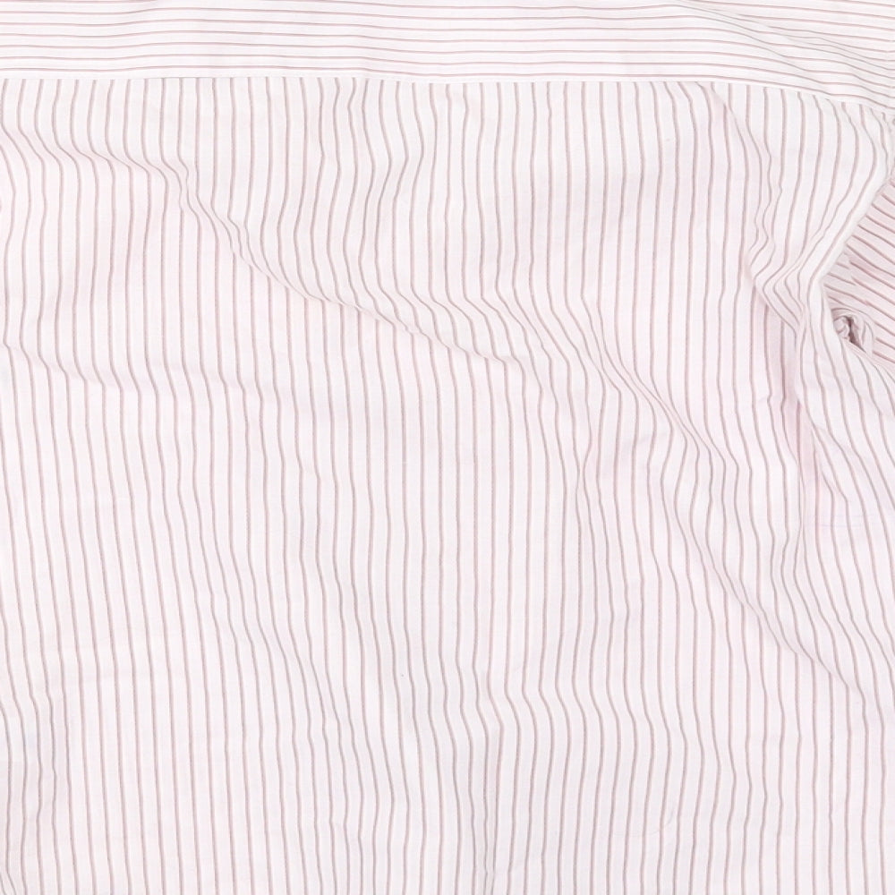 Duck & Dodge Boys Red Striped Basic Button-Up Size 6 Years