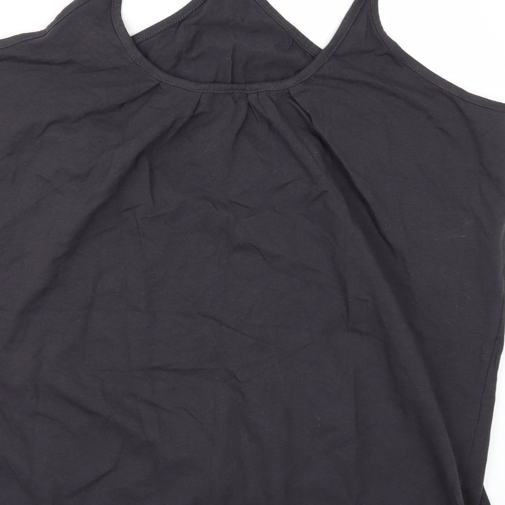 Label Be Womens Grey Basic T-Shirt Size 18