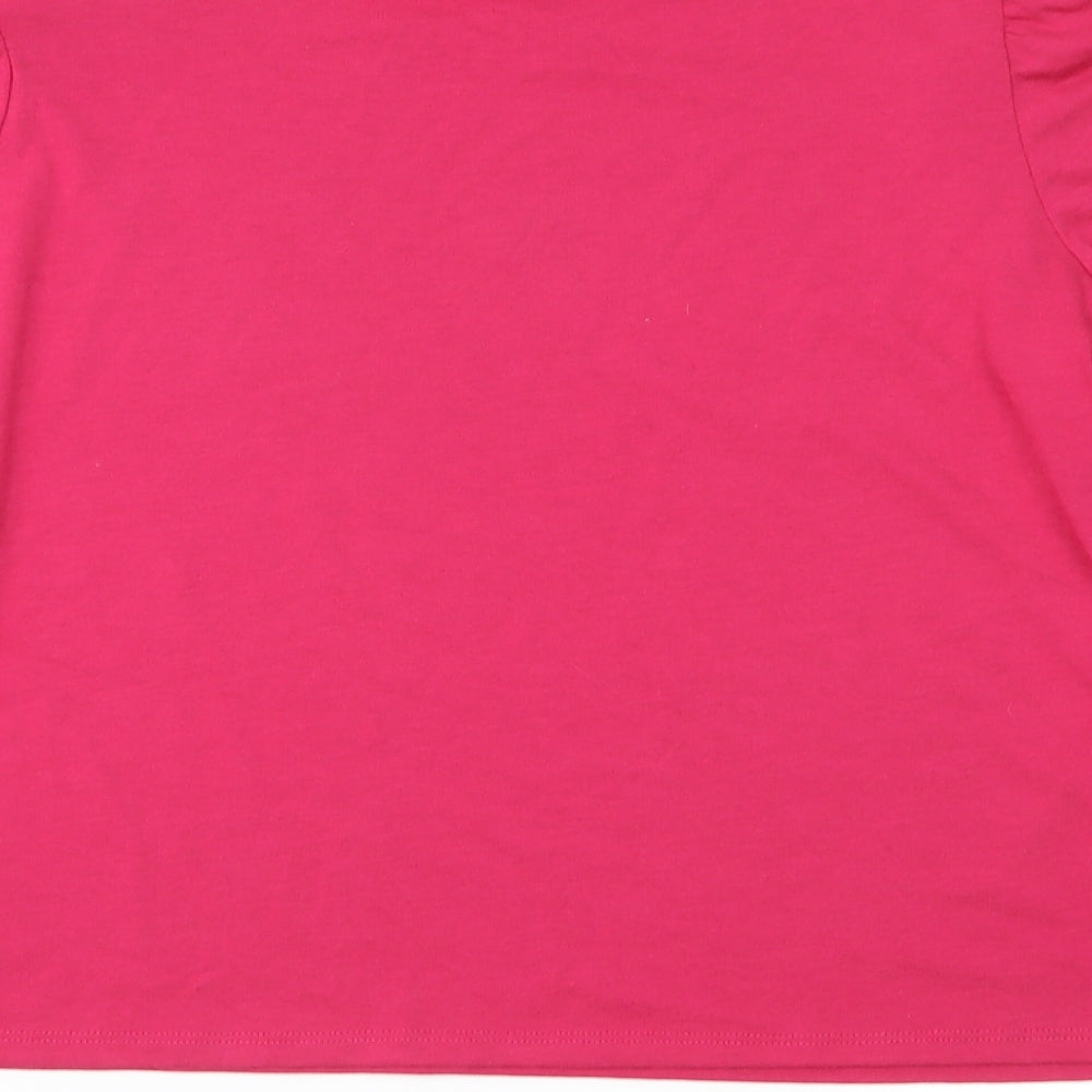 NEXT Womens Pink Jersey Basic Blouse Size 12