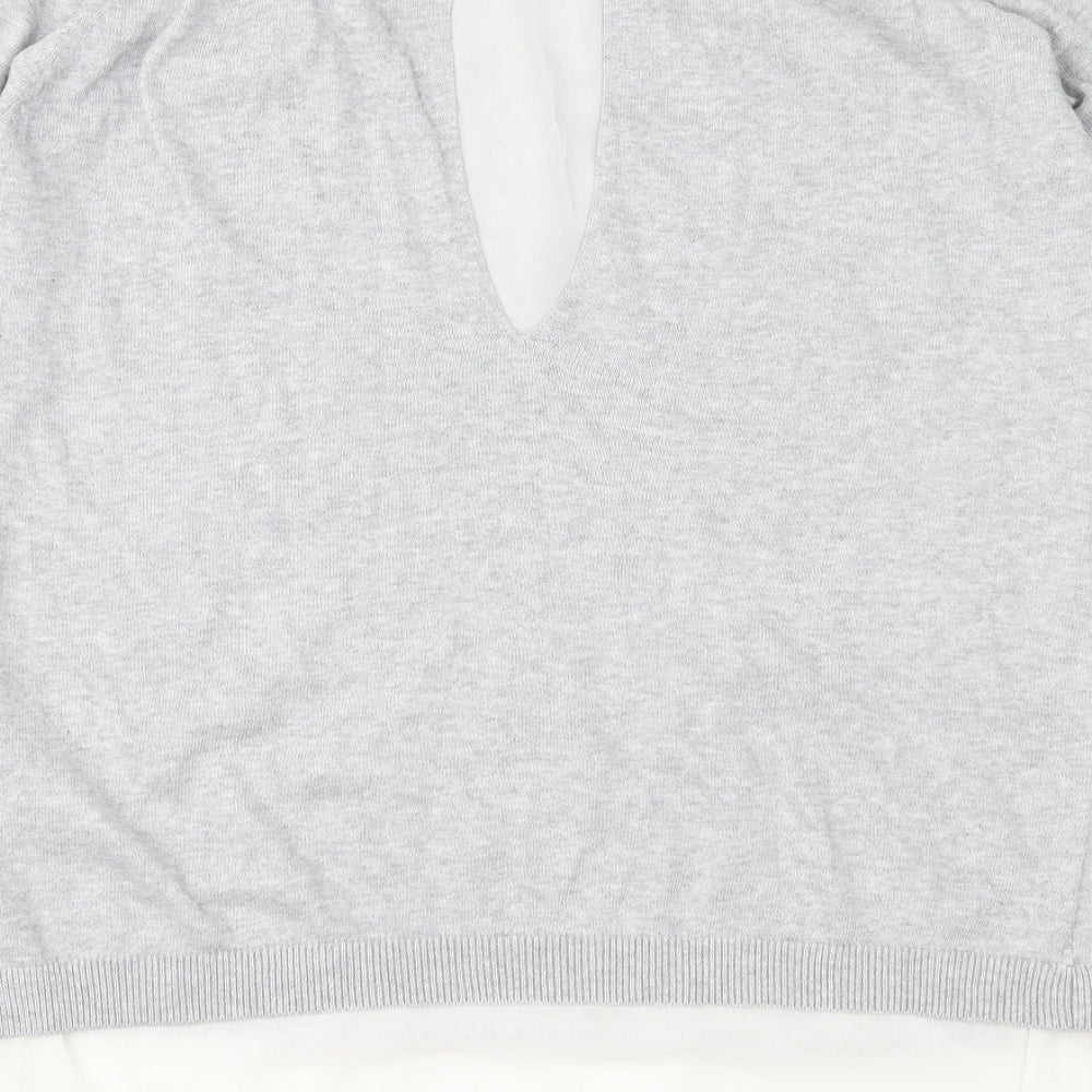 Only Womens Grey Knit Pullover Jumper Size L