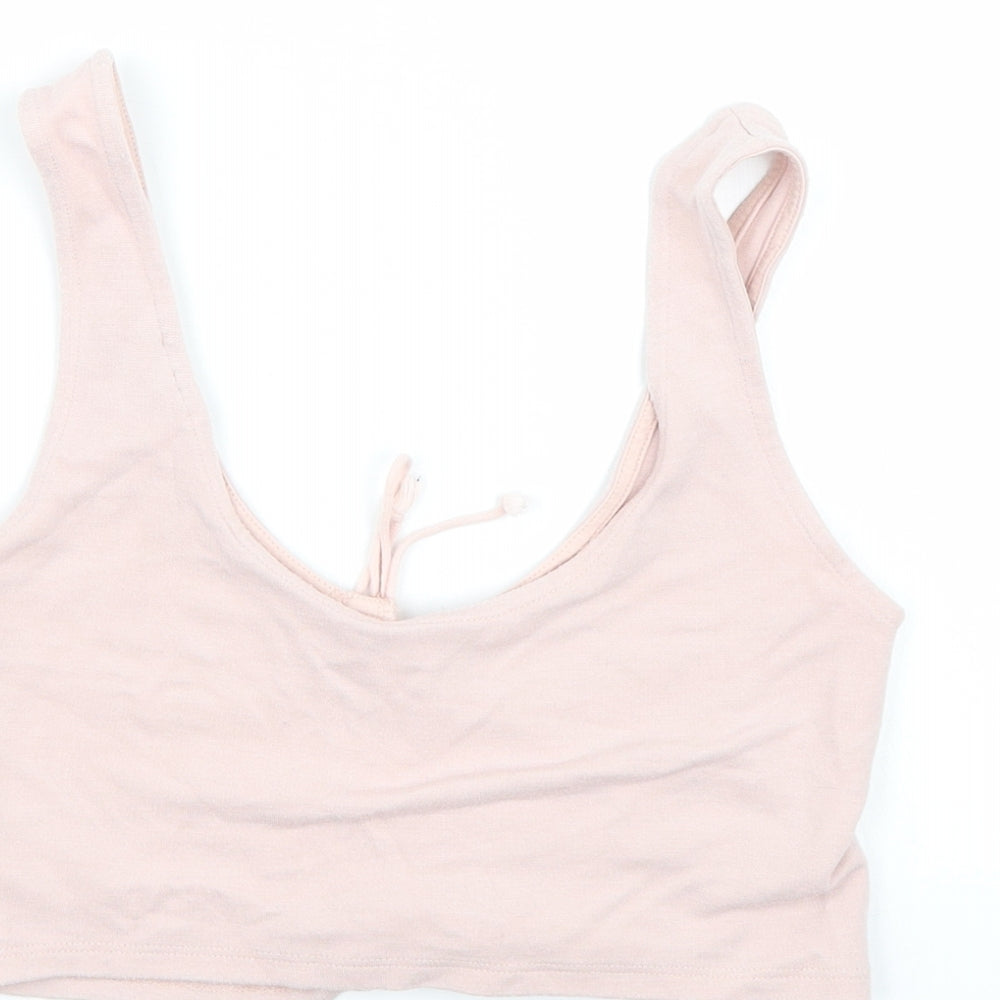 Topshop Womens Pink Basic Tank Size 6