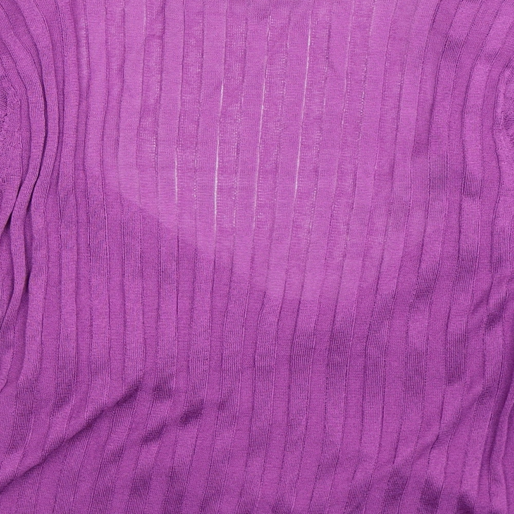NEXT Womens Purple Knit Cardigan Jumper Size 16