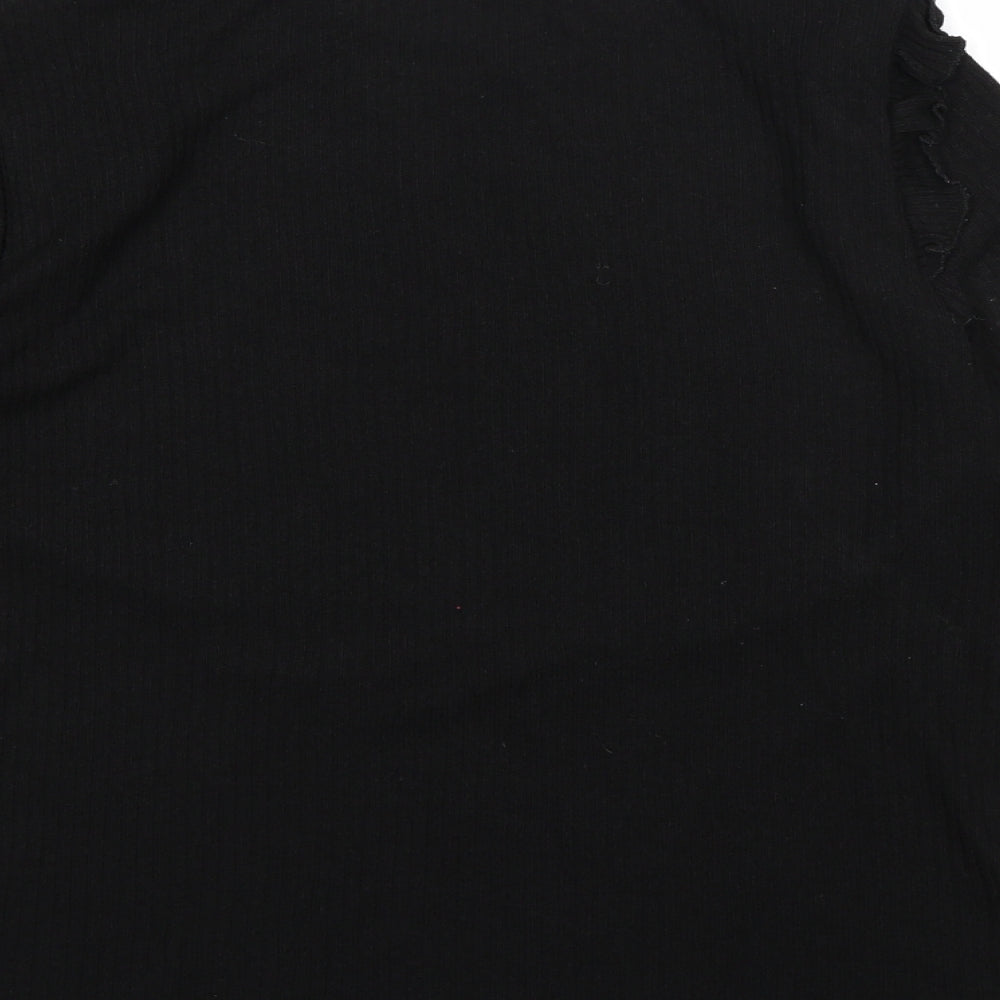 New Look Womens Black Knit Pullover Jumper Size 14