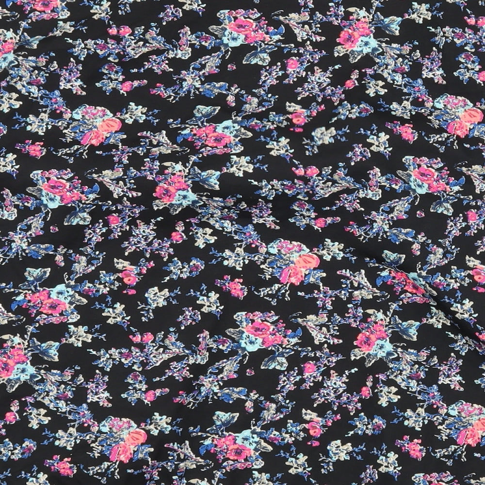 New Look Girls Black Floral Jacket Size S