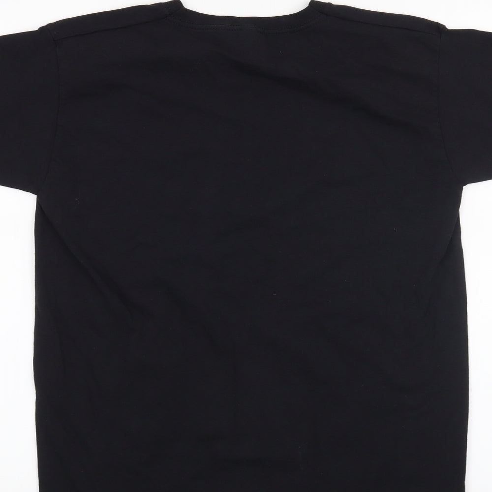 Fruit of the Loom Boys Black Basic T-Shirt Size S