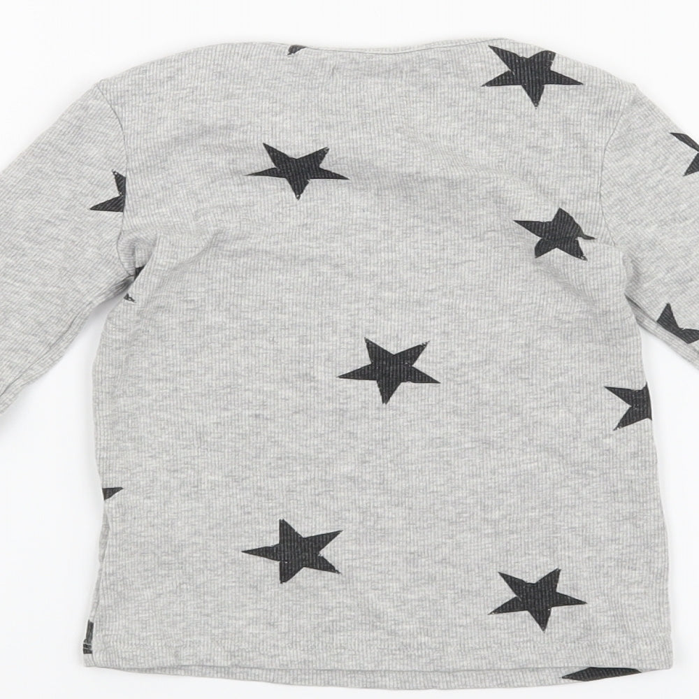 Next Boys Grey Basic T-Shirt Size 4 Years