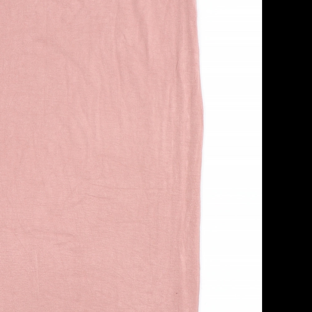 Topshop Womens Pink Straight & Pencil Skirt Size 10