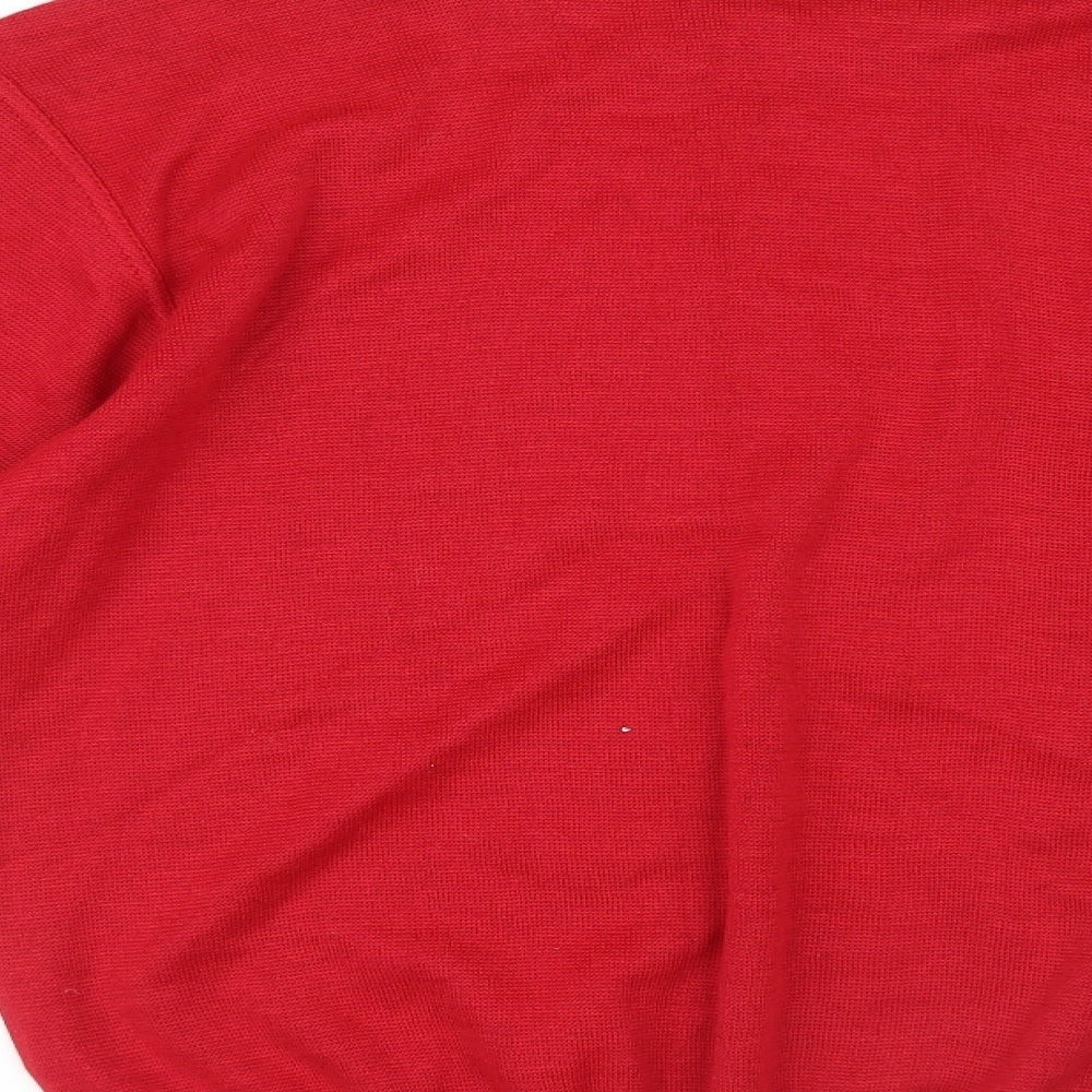 Westbury Womens Red Knit Pullover Jumper Size S