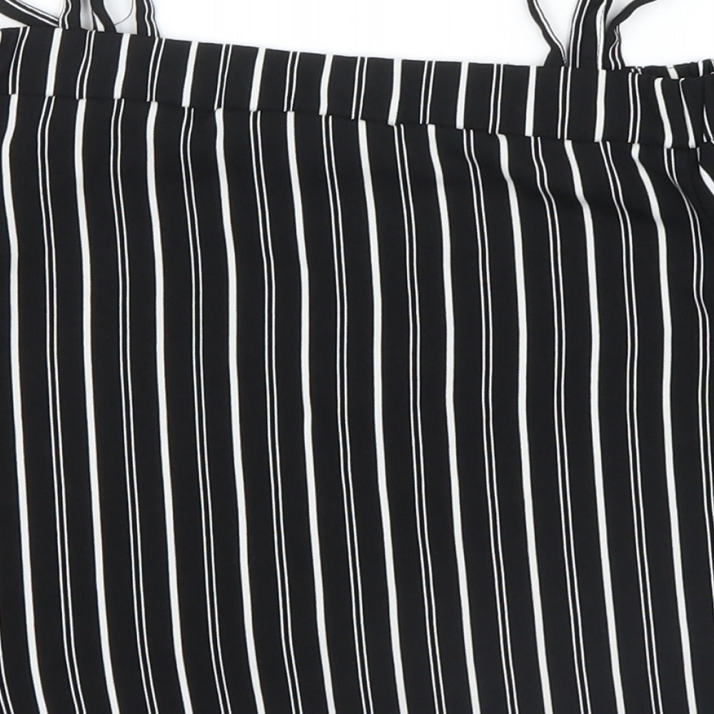 Primark Girls Black Striped Basic Casual Size 10-11 Years