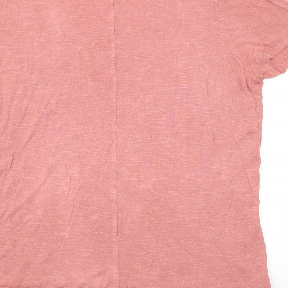 Select Womens Pink Basic T-Shirt Size 12