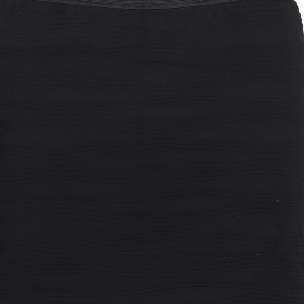 Internationale Womens Black Mini Skirt Size 10 - TExtured