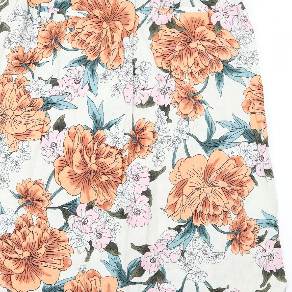 Anthology Womens Multicoloured Floral A-Line Skirt Size 18
