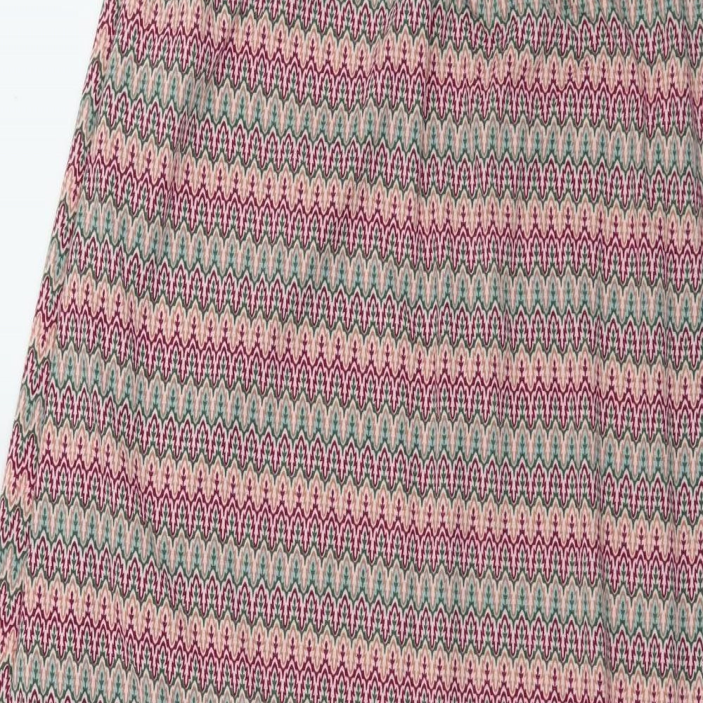 Preworn Womens Pink Geometric Jersey Maxi Size M