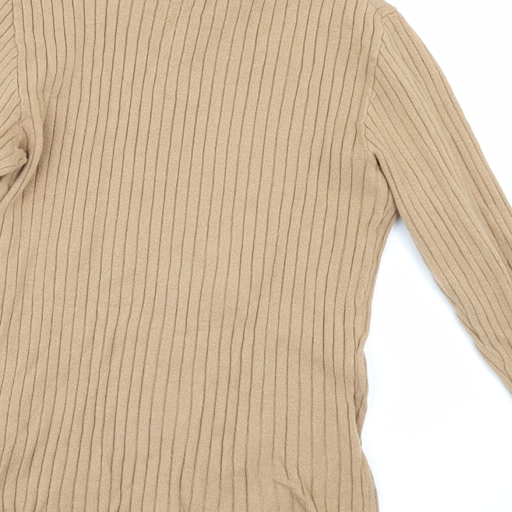 Primark Womens Gold Pullover Jumper Size M