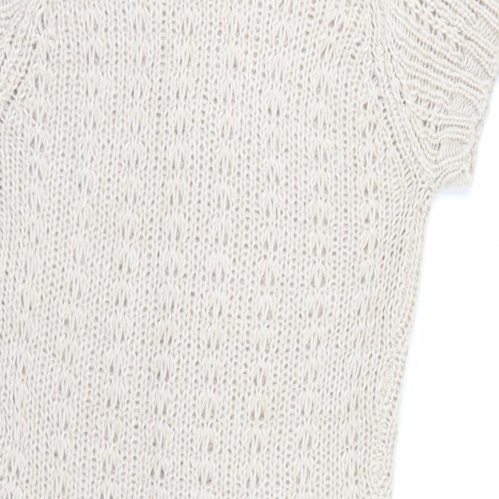 EVIE Womens Beige Pullover Jumper Size 14