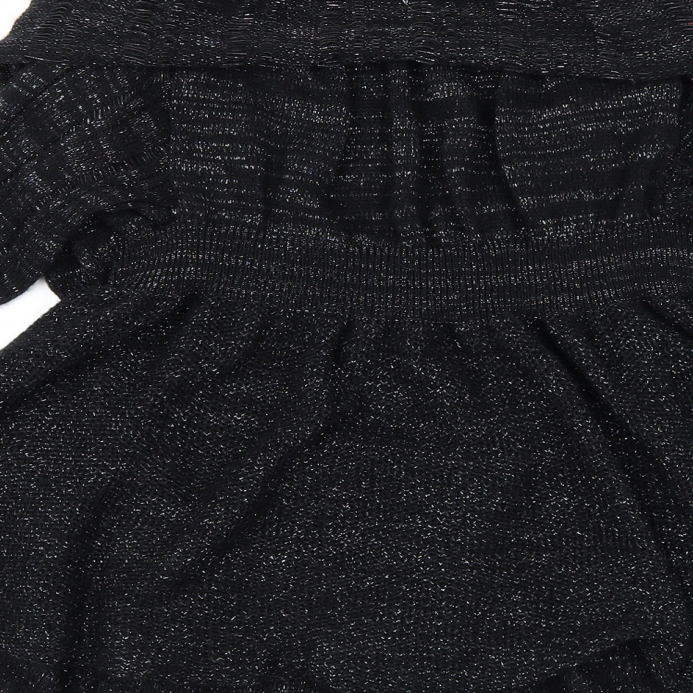 George Womens Black Cardigan Jumper Size 8