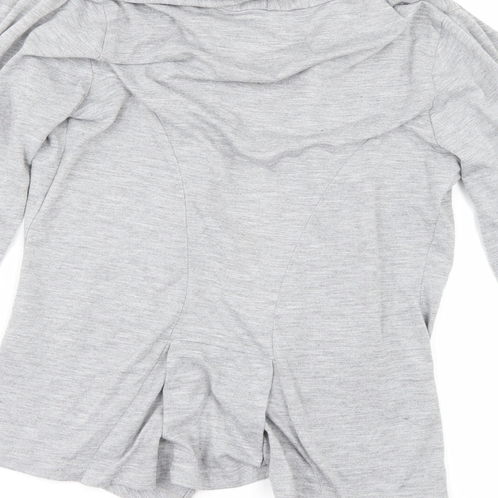 F&F Womens Grey Cardigan Jumper Size 10