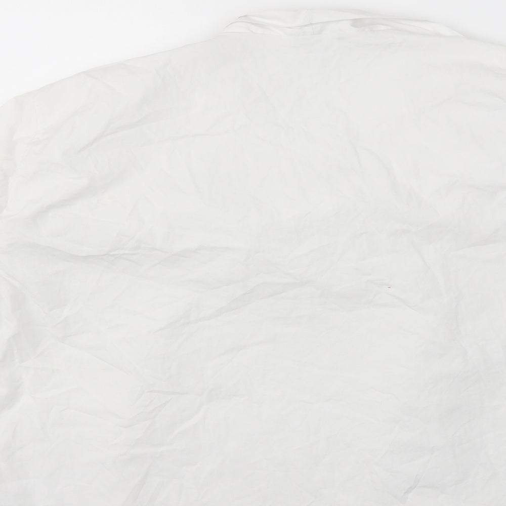 Boohoo Womens White Basic Blouse Size XL