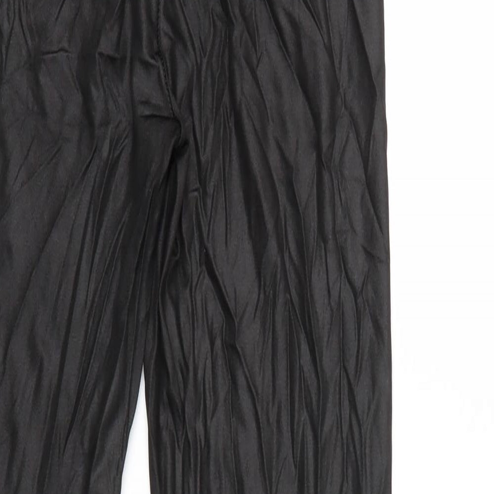 PRETTYLITTLETHING Womens Black Capri Leggings Size 12 L28 in