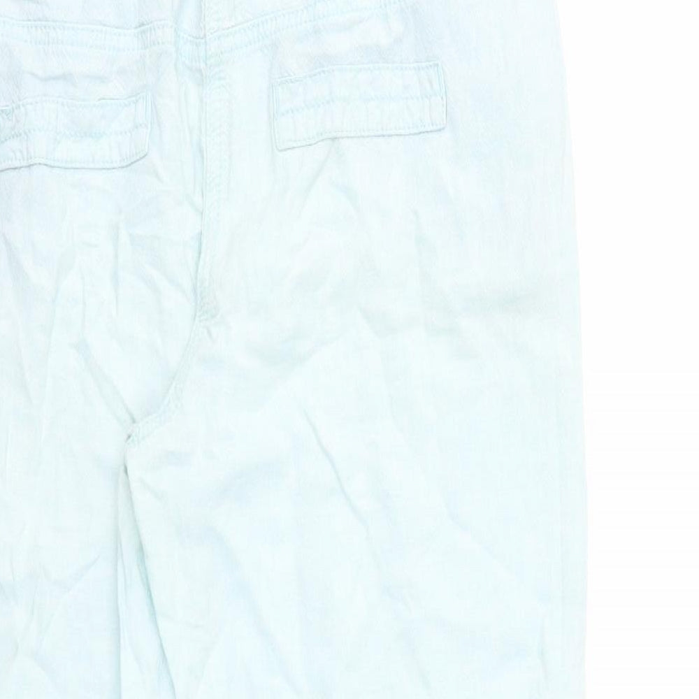 George Womens Blue Cropped Trousers Size 10 L20 in