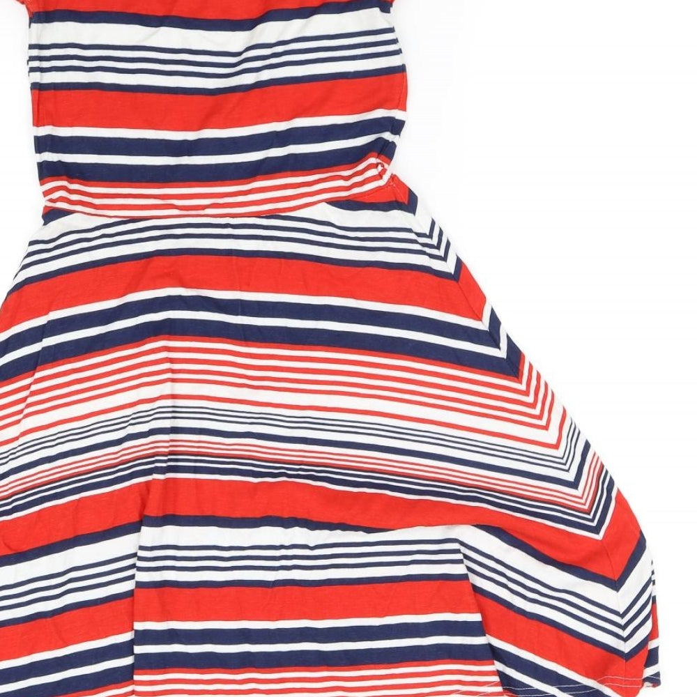 Atmosphere Womens Red Striped Bodycon Size 8