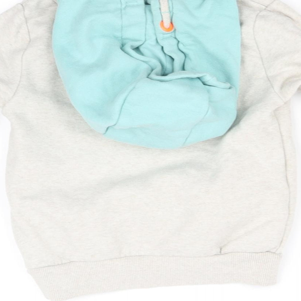 pre worn Girls White Pullover Hoodie Size 2-3 Years