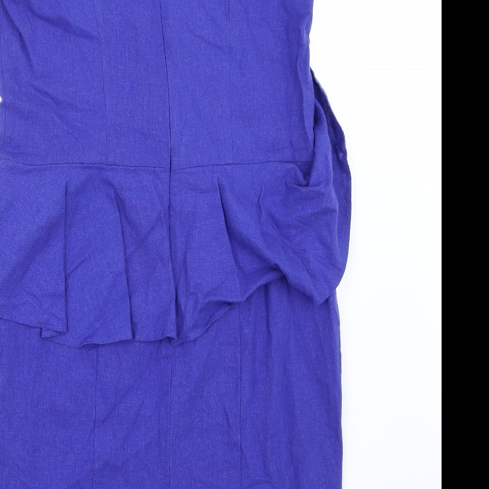 F&F Womens Blue A-Line Size 14