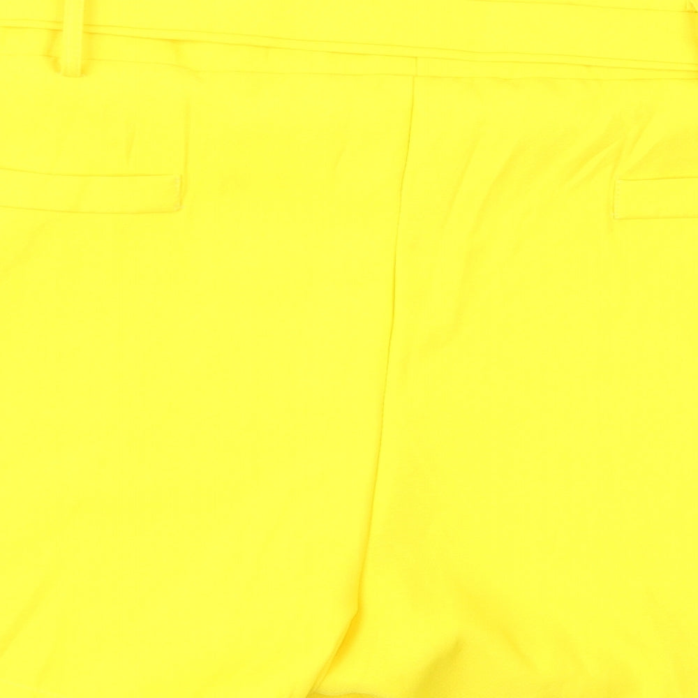 Preworn Womens Yellow Mom Shorts Size XL