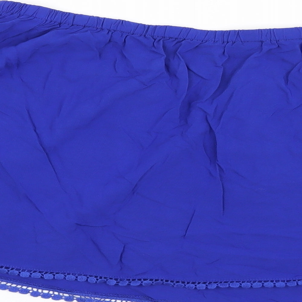 New Look Womens Blue Basic Blouse Size 8