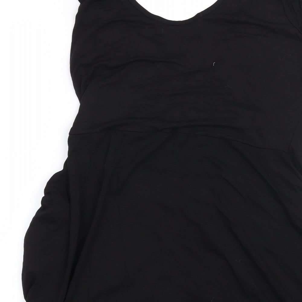 Preworn Womens Black Basic Blouse Size XL
