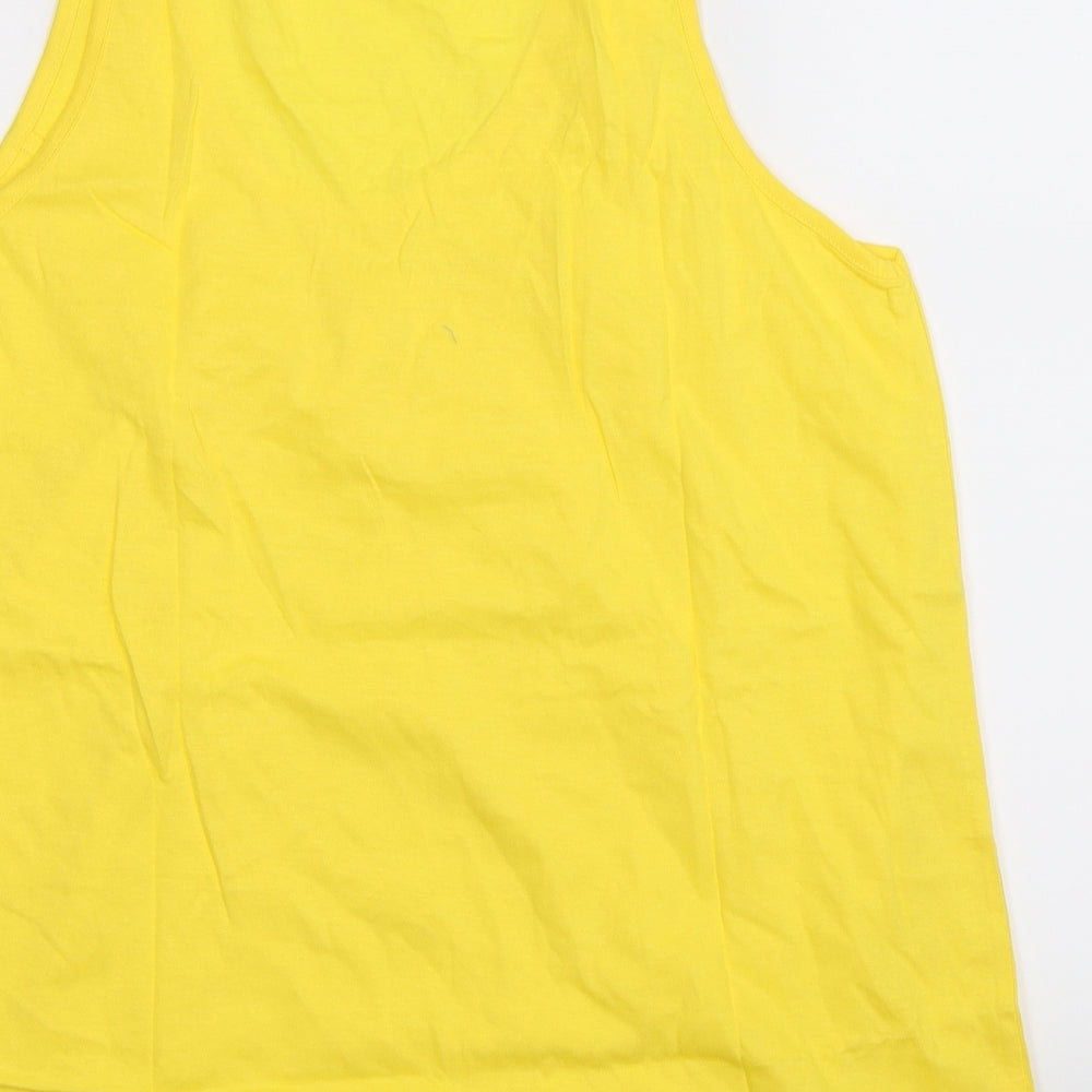 Urban Boutique Womens Yellow Basic Tank Size 16