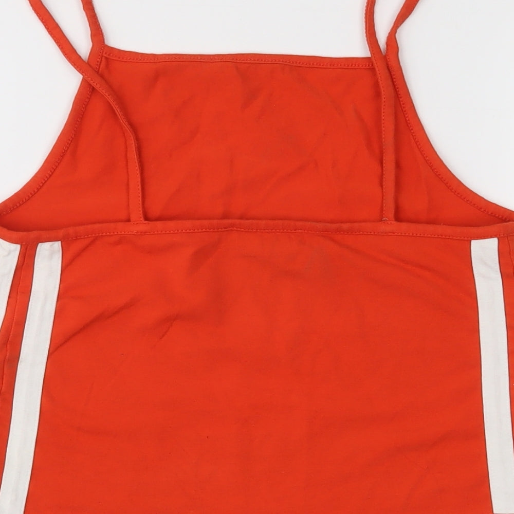 NewLook Womens Orange Cropped Tank Size 6