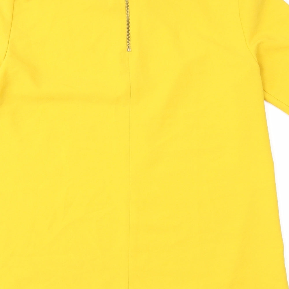 F&F Womens Yellow Basic Blouse Size 6