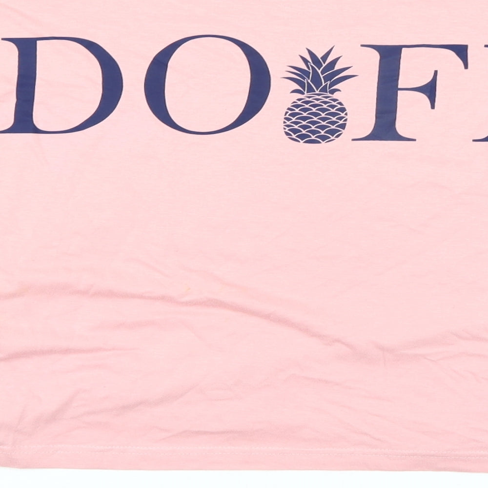 SOUTHERN SPIRIT Womens Pink Basic T-Shirt Size M