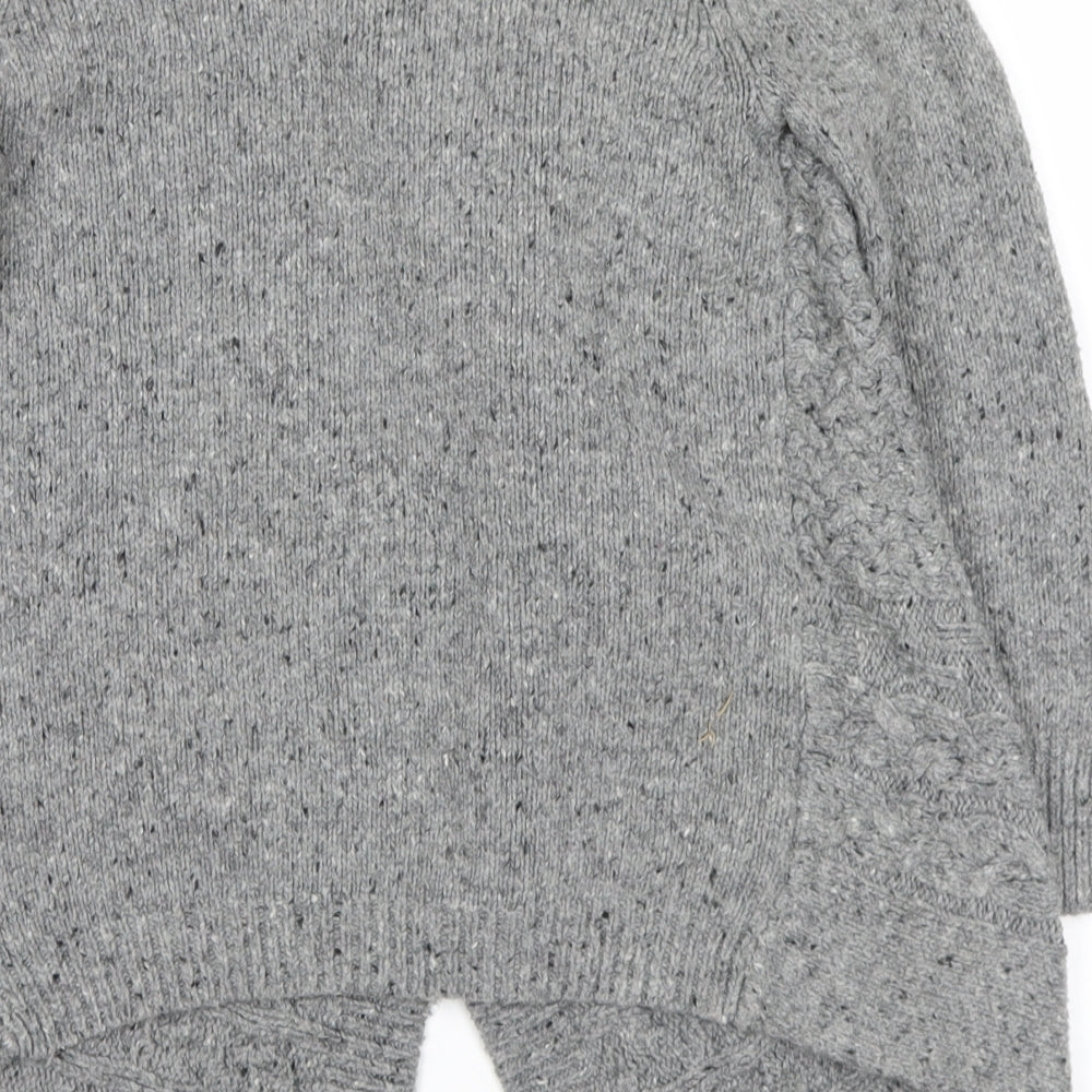 NEXT Girls Grey Cardigan Jumper Size 5-6 Years