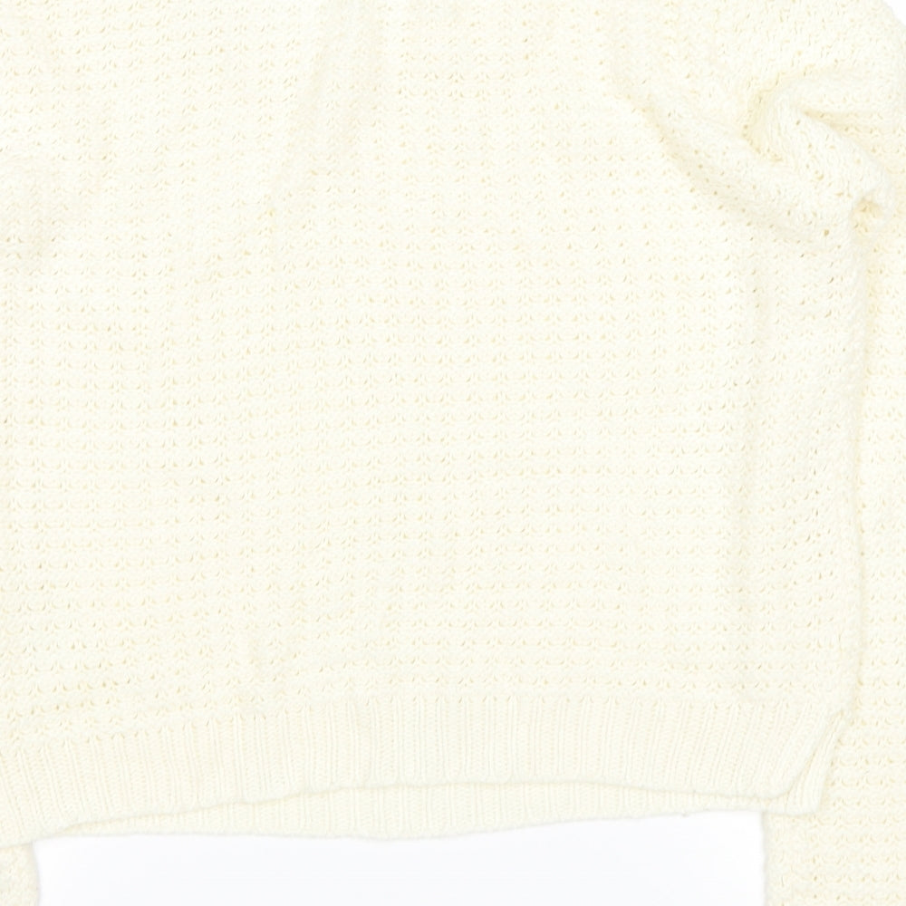 Brand and care label for Select women’s white jumper, size UK 16