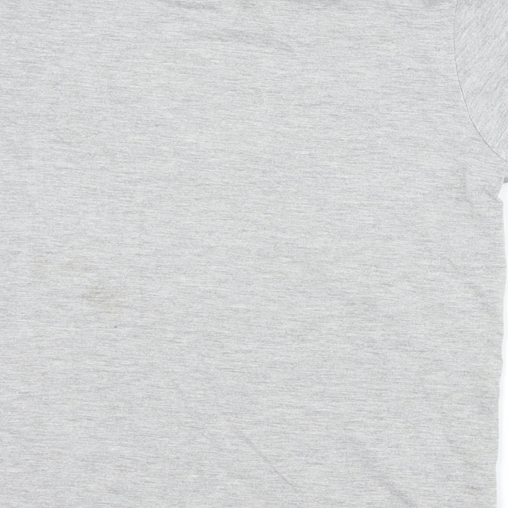 Preworn Boys Grey Basic Button-Up Size 8 Years - football mad