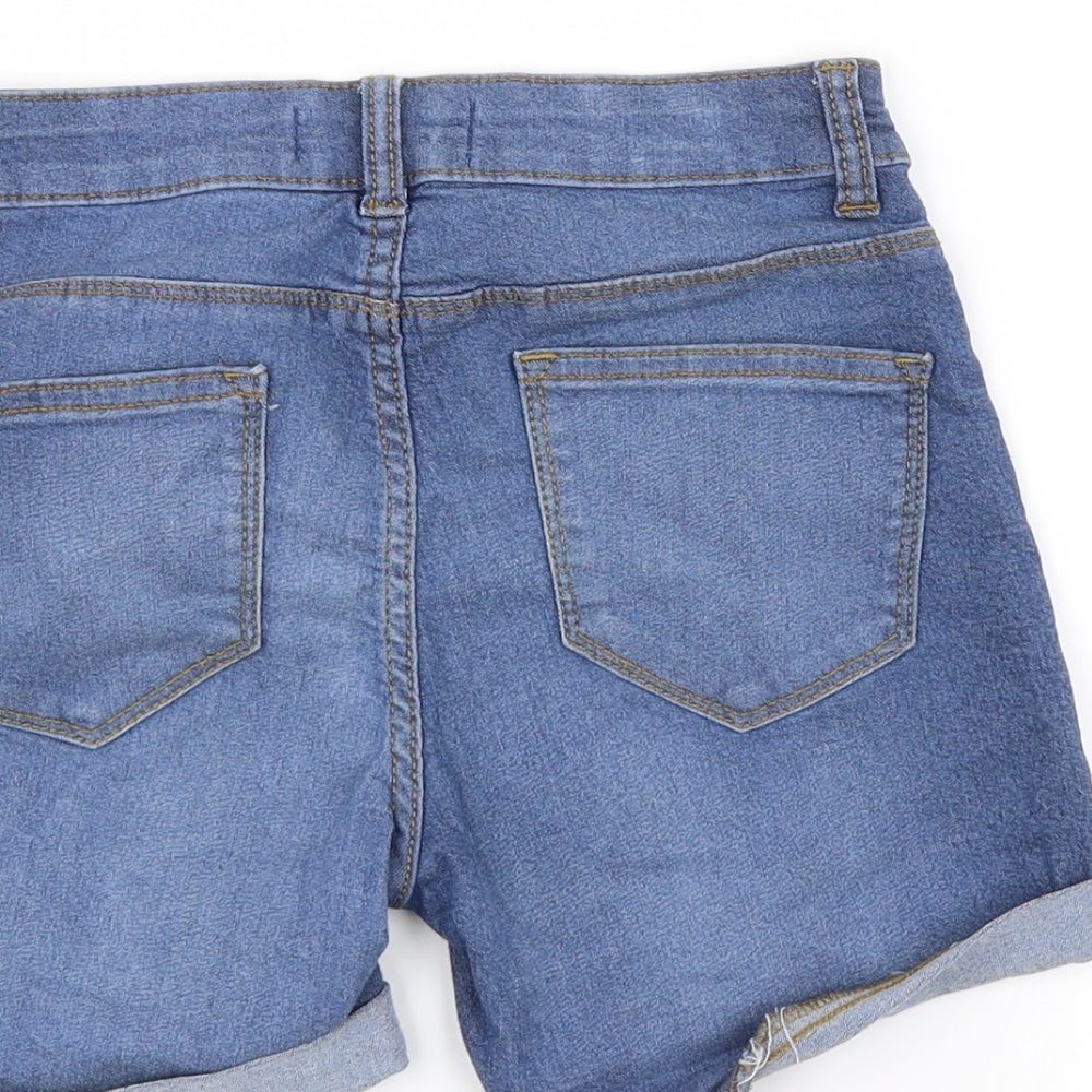 DENIMCO Womens Blue Chino Shorts Size 4