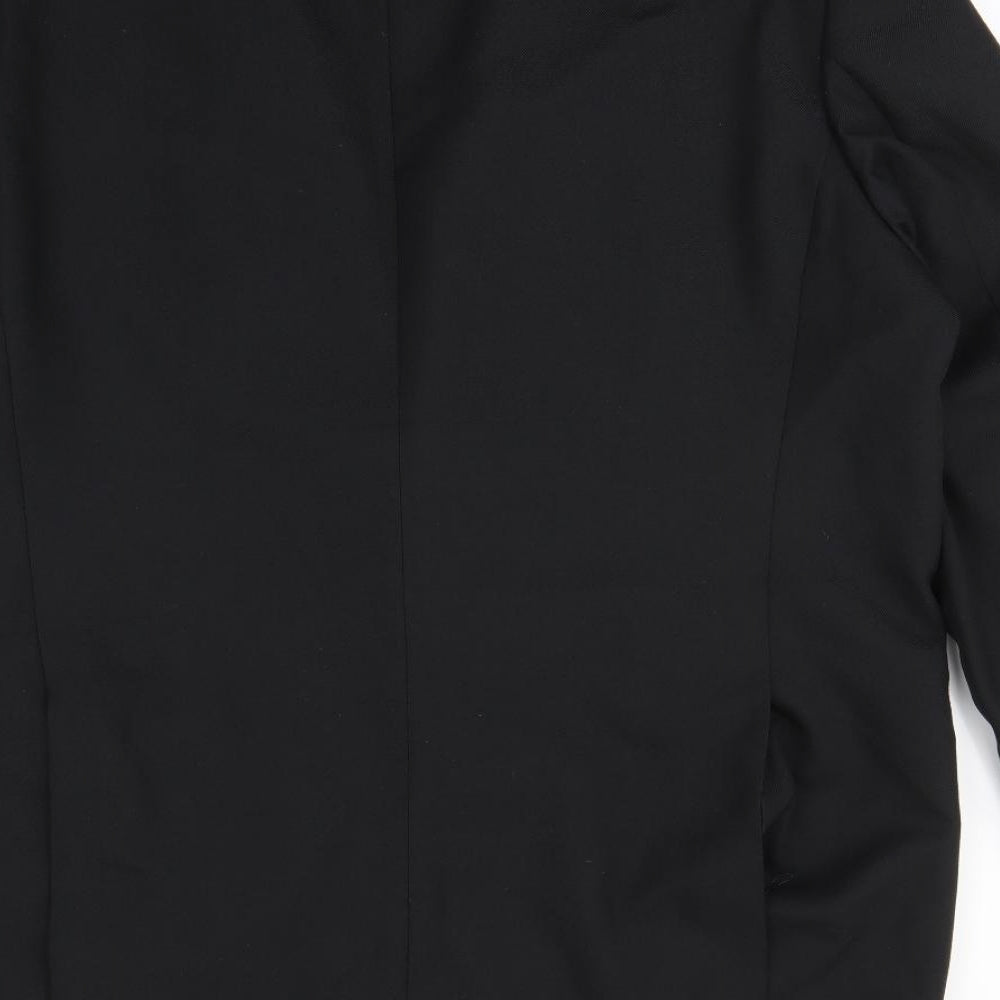Preworn Mens Black Jacket Blazer Size L