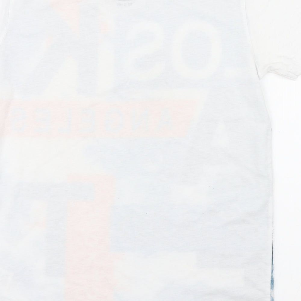 Matalan Boys Blue Geometric Basic T-Shirt Size 10 Years