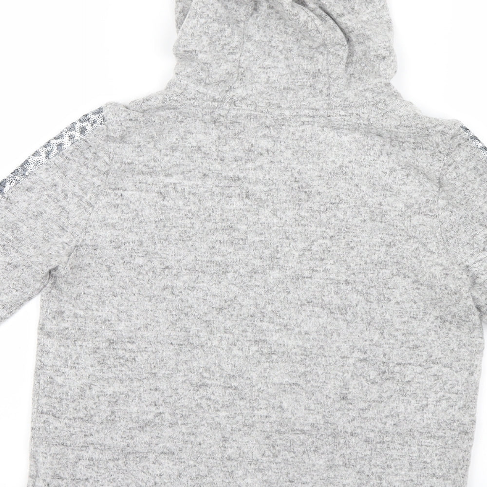 F&F Girls Grey Pullover Hoodie Size 9-10 Years