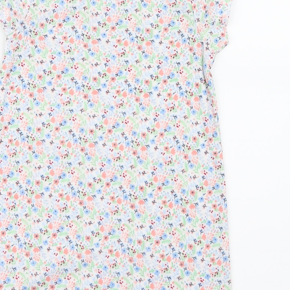 Nutmeg Girls Pink Floral Shirt Dress Size 3-4 Years