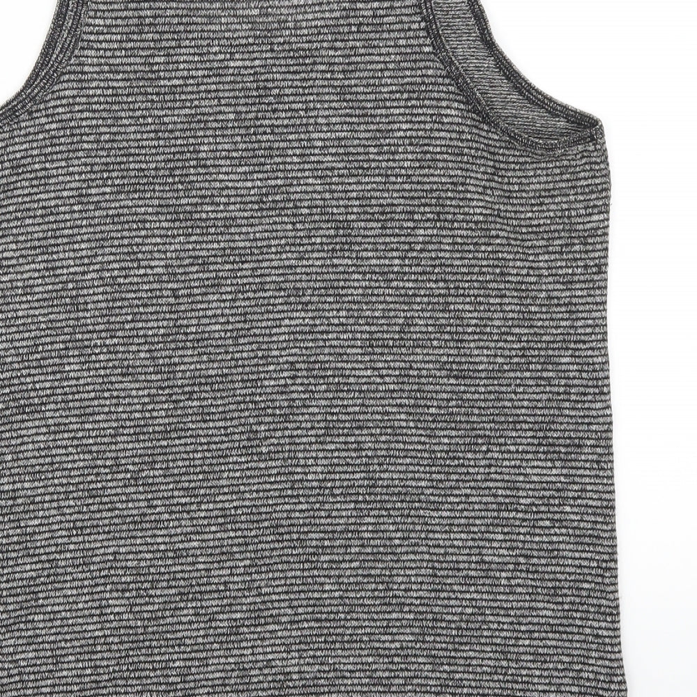 NEXT Womens Grey Striped Basic Tank Size 12