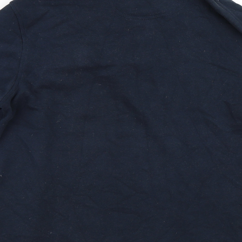 DUNNES Mens Blue Henley Sweatshirt Size M