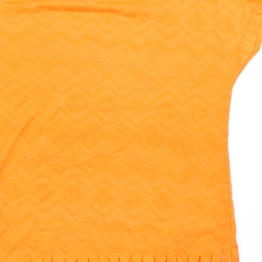 Matalan Girls Orange Basic T-Shirt Size 4 Years