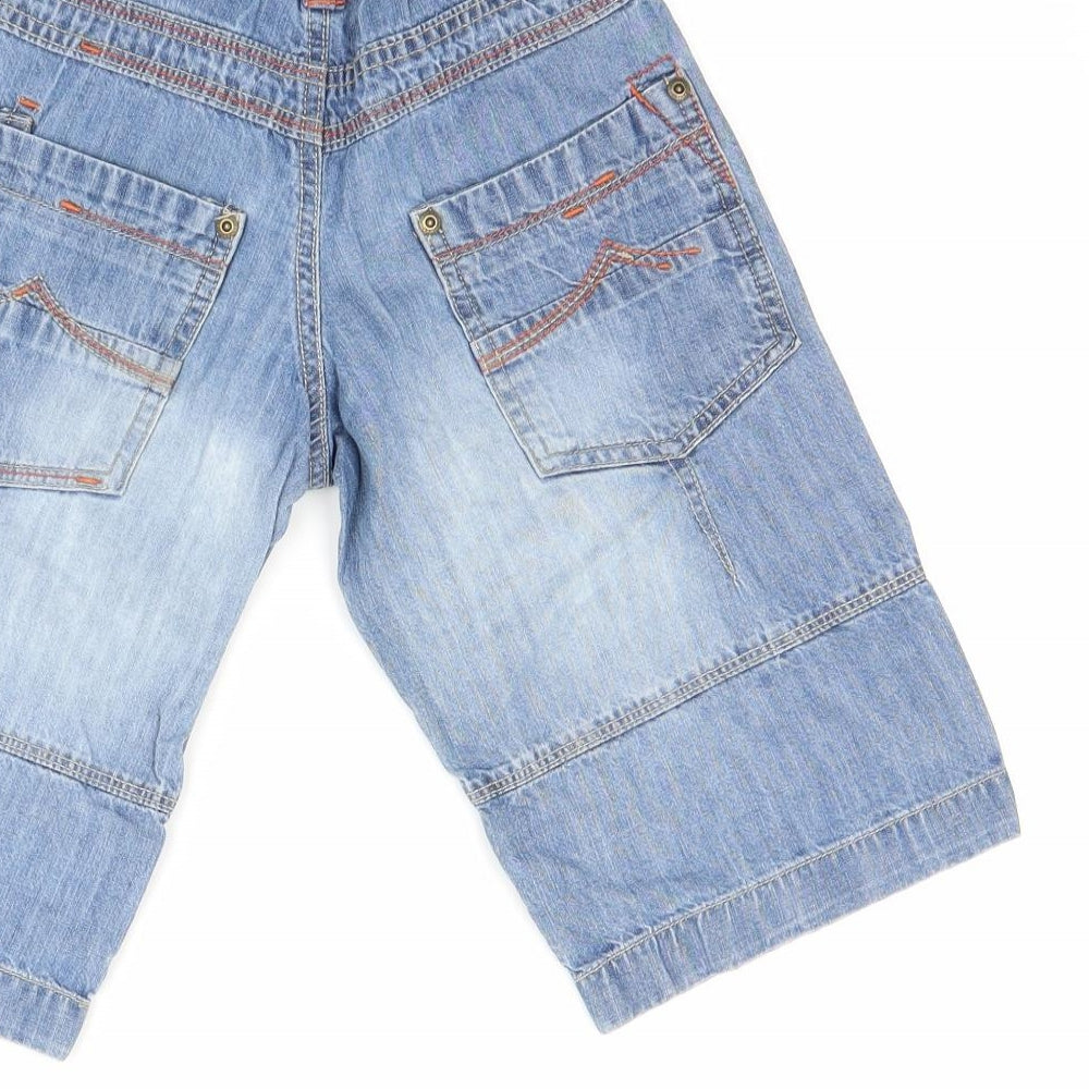 Next Boys Blue Denim Wide-Leg Jeans Size 5 Years - Croped