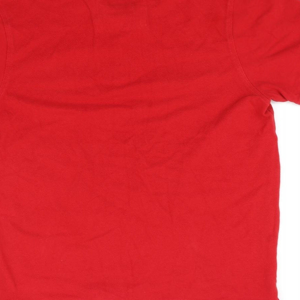Luke Womens Red Basic Polo Size XL