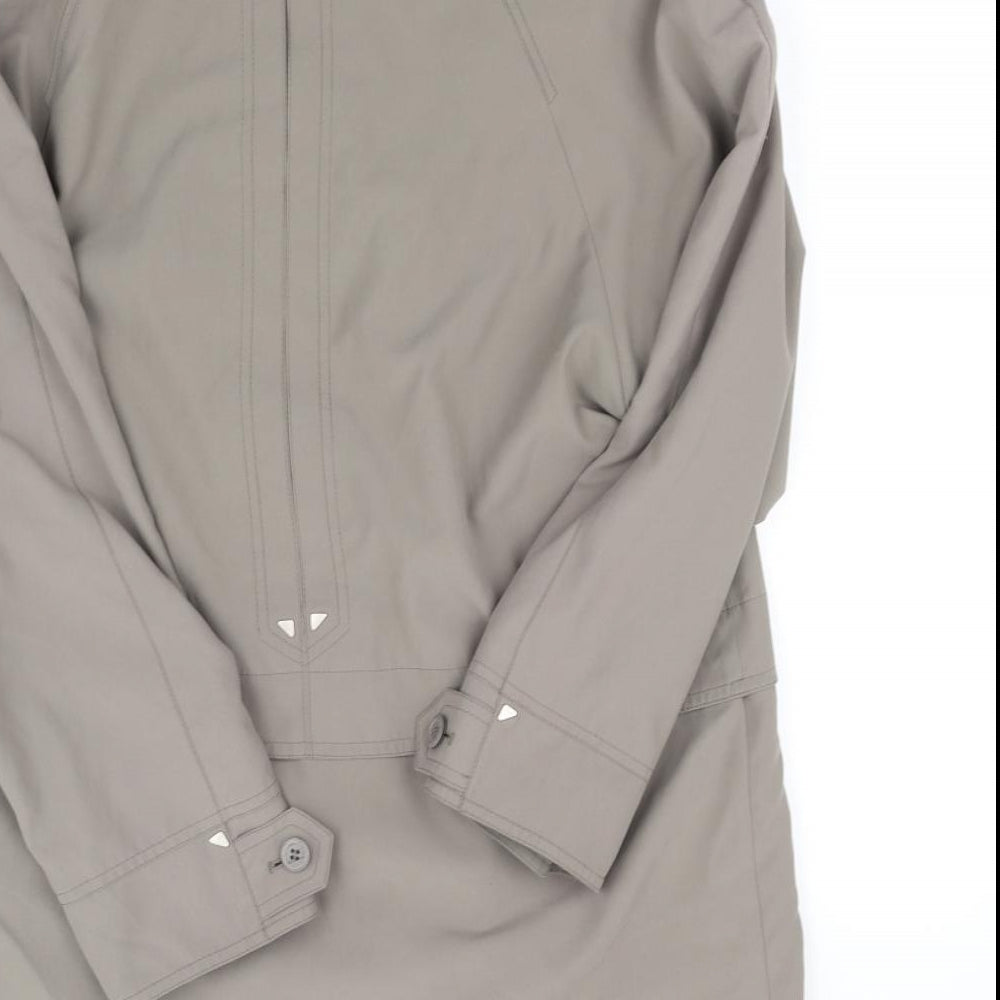 Telemac Womens Beige Jacket Coat Size S