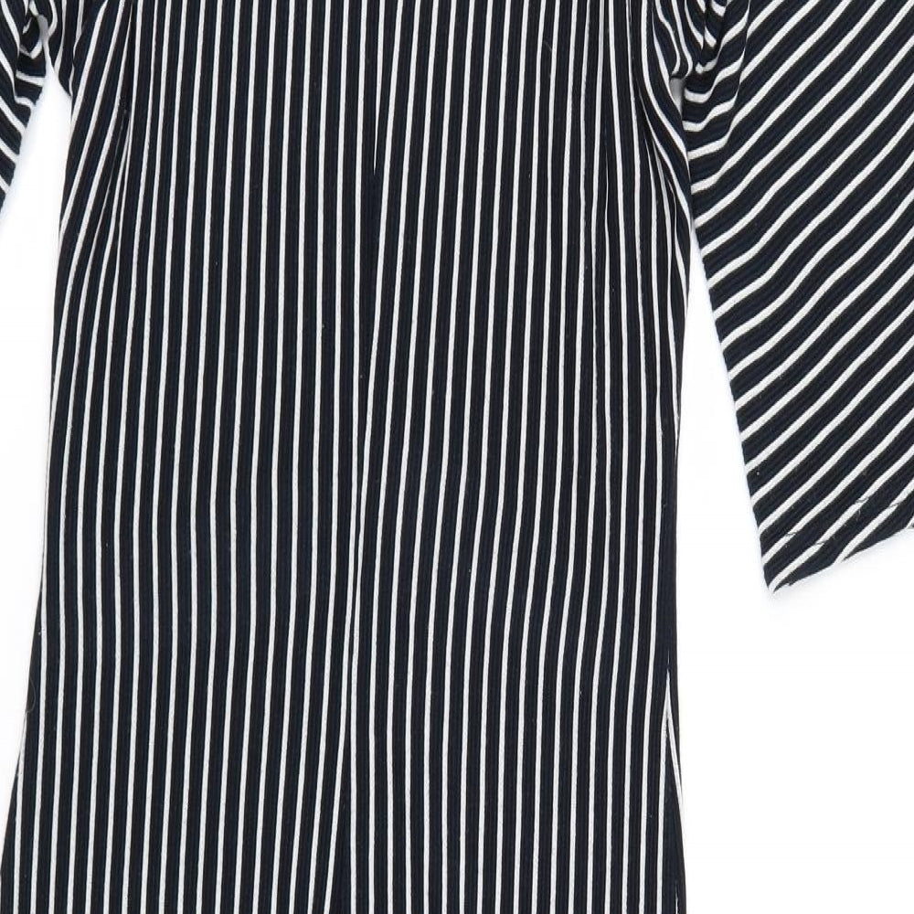 ASOS Womens Blue Striped T-Shirt Dress Size 6