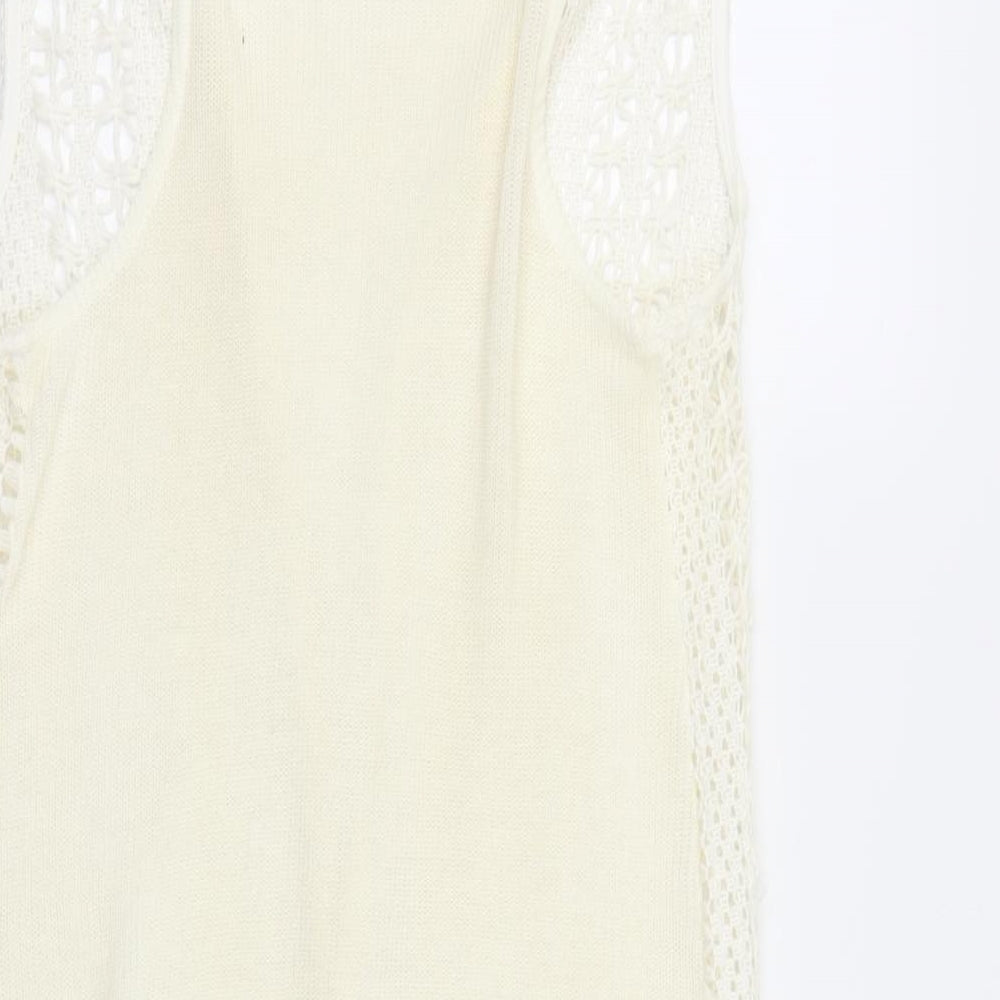 Primark Womens Ivory Cardigan Jumper Size L